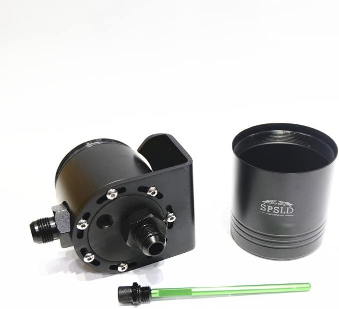 Car Styling Universal Oil Catch Tank Reservoir Engine Fuel Seperator Can Aluminum 350ml AN10