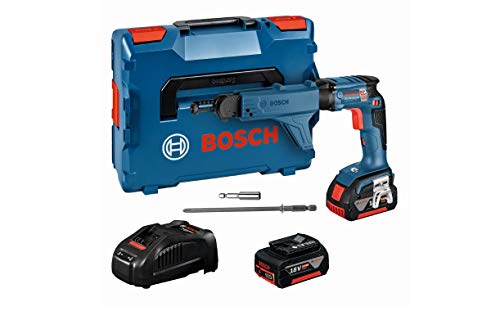 Bosch Professional 18V System Akku Trockenbauschrauber GSR 18V-EC TE (inkl. 2x5.0Ah Akku, Schnellladegerät…