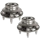 ECCPP Replacement for Pair of 2 New Complete Front Wheel Hub Bearing Assembly 5 Lugs w/ABS for 2010-2016 Buick Chevy 513288x2