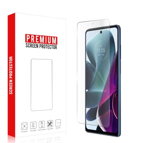 Image of 9H Tempered Glass Screen Protector for Moto G6 Plus - Anti-Scratch, HD Clear, Bubble Free, White Edge | Pack of 10