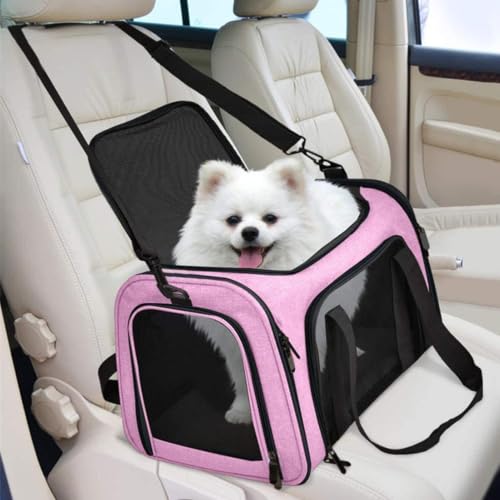 Bolsa plegable para transportar mascotas pequeñas sin estrés y con máxima ventilación 8