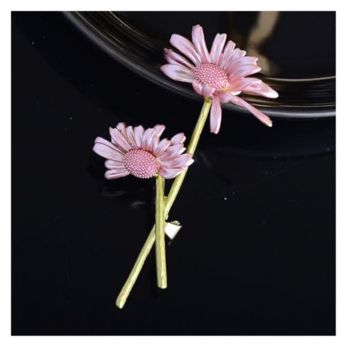 Broche de flor estilo pin de color para ropa mujer y complementos de moda actuales 5