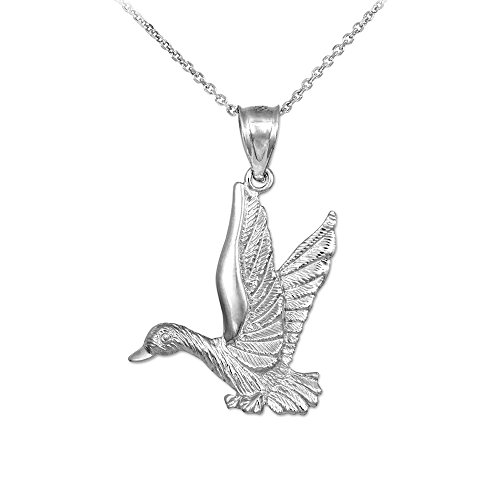 Animal Kingdom Flying Duck Charm Necklace