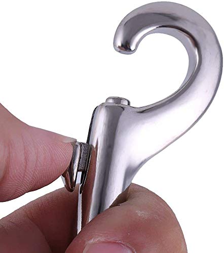 POFET 2 pezzi 100 mm-316 acciaio inox doppia estremità bullone a scatto clip doppia estremità scatto catena immersione clip per secchio acqua/cane guinzaglio animale domestico secchio
