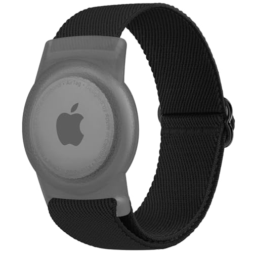 Ya en manzanajugosa.com: Wanme Pulsera AirTag Niños, Funda Apple AirTag Antipérdida y Antiarañazos, Funda Protectora Correa Apple AirTags de Nylon Elástico, Fácil de Ajustar y Usar (Negro)