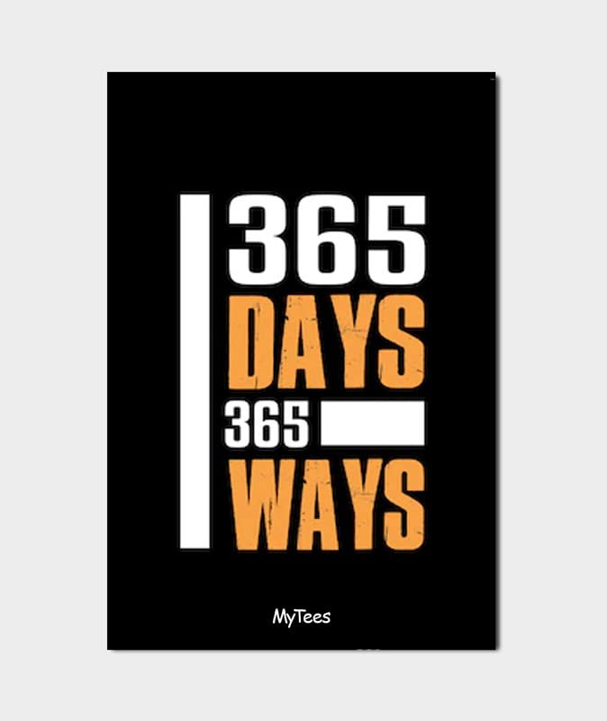 MyTees Wooden Fridge Magnets Refrigerator Stylish for Home & Kitchen Decoration Items Magnets for Refrigerator 365 Days 365 Ways (Size 8.5 x 5.3cm) fm-0016