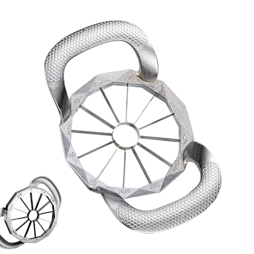 Cortador De 12 Porciones | Cortador Y Rebanador De Frutas Grandes - Utensilio De Cocina, Herramienta Para Quitar El Corazón, Divisor De Patatas Para Hogar, Viajes Y Camping