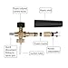 Sooprinse Foam Cannon Snow Foam Lance Nozzle Pressure Washer Jet Wash，Foam cannon lance kit with Pressure Washer Spray Gun,30 Degree Gutter Cleaner Wand with Nozzle Tip Attachment