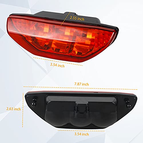 Quasco Red Led Tail Light Atv Motorcycle Taillight Brake Lamp Compatible With Honda Trx 250 300 400Ex Trx400X 500 700 #TOP4