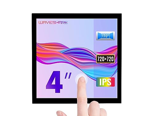 Waveshare 4inch HDMI Capacitive Touch IPS LCD Display (C) 720×720 Resolution Supports All Versions...