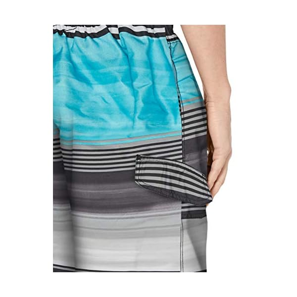 Kanu Surf Men's Flex Swim Trunks (Regular & Extended Sizes), Avalon Black/Aqua, X-Large - Image 6