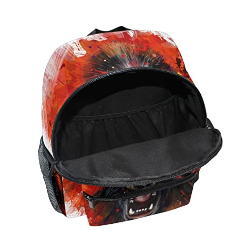 ALAZA Toddler Backpack King Kong Furious Kids Backpack for Boys Girls Schoolbag Kindergarten Children Bookbag Preschool Nursery Travel Bag with Chest Clip4