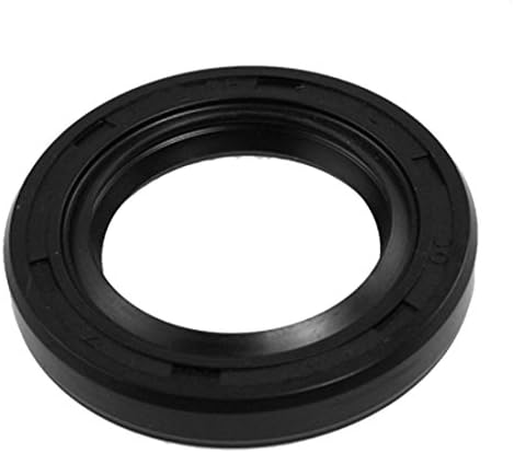 uxcell Metric Rotary Shaft Oil Seal 30x47x7mm TC Double Lips Rubber, Black