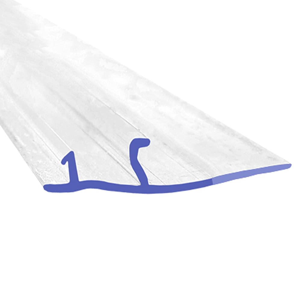 Shower Seal Uk Ltd Clear Soft Flexible Rubber Shower Seal | For Bi Folding Doors & Shower Screens | Fits Into Channel | Bif081 (2 Metres)