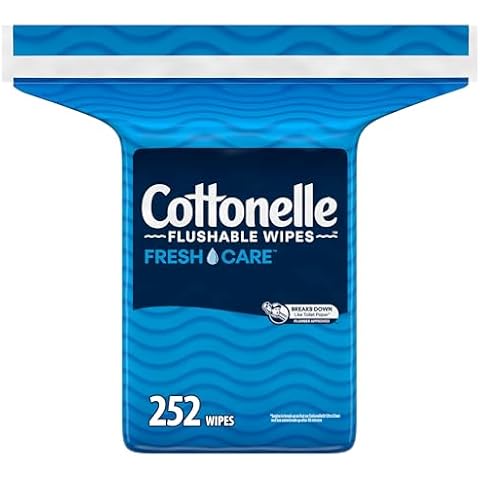 Cottonelle Fresh Care Flushable Wet Wipes, Adult Wet Wipes, 1 Refill Pack, 252 Wipes Per Pack, Packaging May Vary Cover
