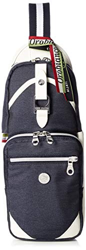 オロビアンコ ボディバッグ 【正規品】 ANNIBALE-F 01 JEANS ネイビー/ホワイト
