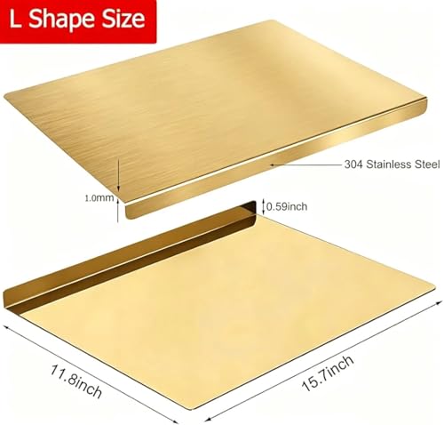Tablas de cortar titanium rectangulares para cocina 15.7''x11.8'' miniatura 4