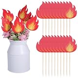 SOFPLATE 60 pezzo Decorazione per Torta A Forma di Fiamma Decorazioni per C