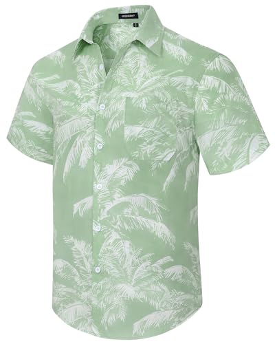 Image of Men's Hawaiian Shirts Short Sleeve Aloha Shirt for Men Casual Button Down Tropical Hawaii Floral Shirt Summer BeachParty