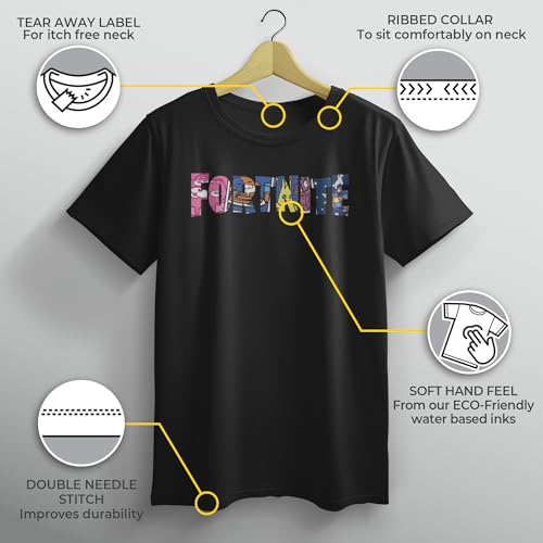 Boy's Fortnite Classic Logo Character Fill T-Shirt3