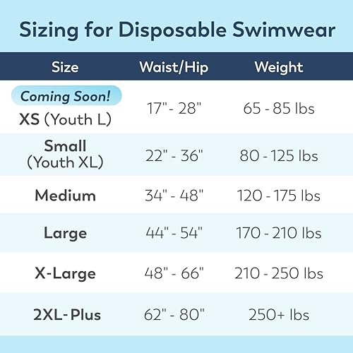 Image of Swimmates Disposable Adult Swim Diapers, 2XL, 48 Ct Case