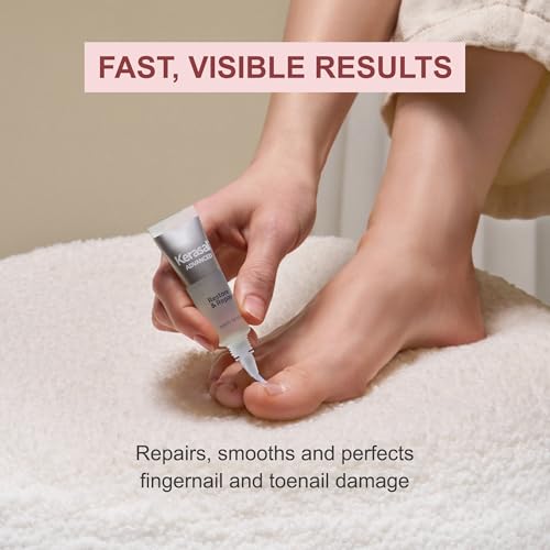 Image of Kerasal Restore & Repair Nail Care Brush, Healthier Looking Nails, 0.43 oz | Nail repair with Urea, Lactic Acid and Tea Tree Oil helps improve damaged nail appearance and smooth uneven texture.