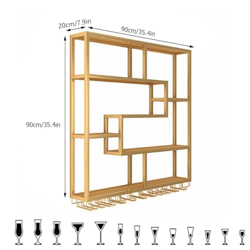 Casier à vin mural moderne pour optimiser le rangement des verres - 8