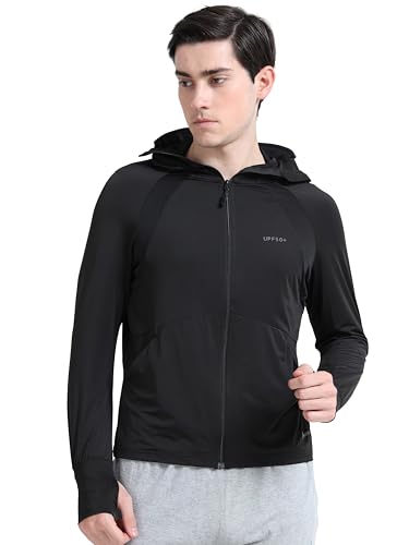 Image of FABSPORTS Men's UV Protection Sun Screen Jacket, Sun Protection Clothing, Lightweight with UPF 50+ Protection for Outdoors