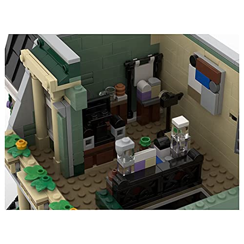 TYPIS Bausteine Haus, Bausteine Architektur Modell, Modulares Haus Bausteine Modell, MOC-72506 Polizeistation… – Bild 5