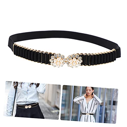 Adjustable Pearl Waistband for Women Wedding Dress with Rhinestone Buckle Elegant Sash Belt for Bridal Gown Stretchy Fashion Accessory for Romantic Dates and Everyday Wear3