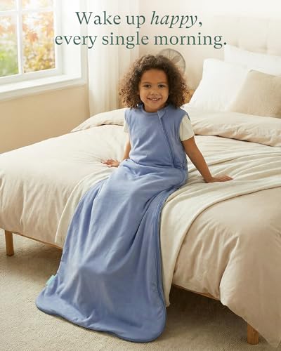 Image of PurComfy Extra-Long Toddler Sleep Sack, Premium Bamboo Viscose Warm Sleeping Bag Supersoft 1.0 TOG Wearable Blanket 3T-4T-5T