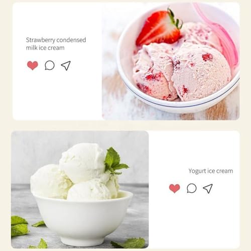 Eismaschine, Softeismaschine ohne Vorgefrieren mit LCD-Display, 1,2 Quarts Edelstahl-Innenraum, Maschine zur hausgemachten Eismaschine, leicht zu reinigen, for Kinder, Frozen Yogurt, Gelato, Sorbet – Bild 6