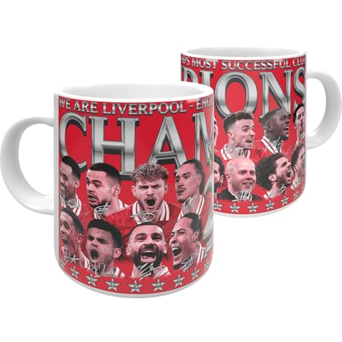 Image of Liverpool Champions Mug 20 Times Squad 11oz 2024-2025