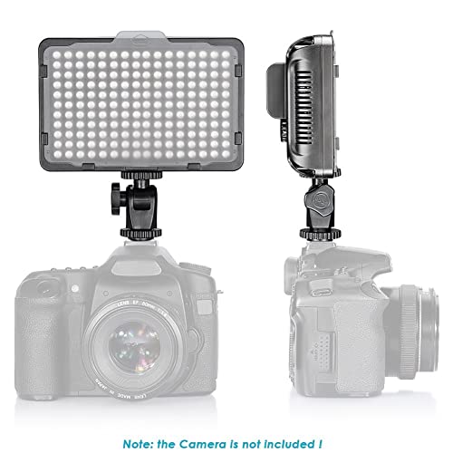 Neewer Dimmable 176 Led Video Light Lighting Kit: 176 Led Panel 3200-5600K, 2 Pieces Rechargeable Li-Ion Battery, Usb Charger And Portable Durable Case For Canon, Nikon, Pentax, Sony Dslr Cameras #TOP2
