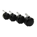 Chromcraft Polyurethane Soft Tread Replacement Casters - Softer Casters for Wood or Tile Floors (16)