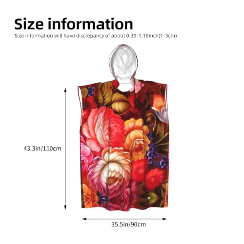Poncho à capuche en microfibre doux pour sécher après le bain - 4