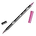 Produktbild Tombow ABT-725 Fasermaler Dual Brush Pen mit zwei Spitzen, rhodamine red