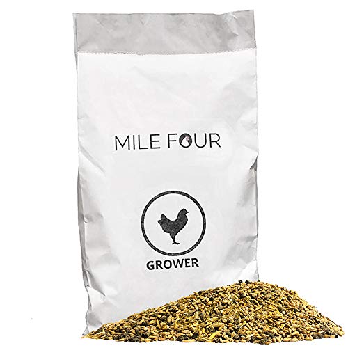 Buy Mile Four 18 Grower Feed for Chickens. NonGMO, Corn Free, Soy