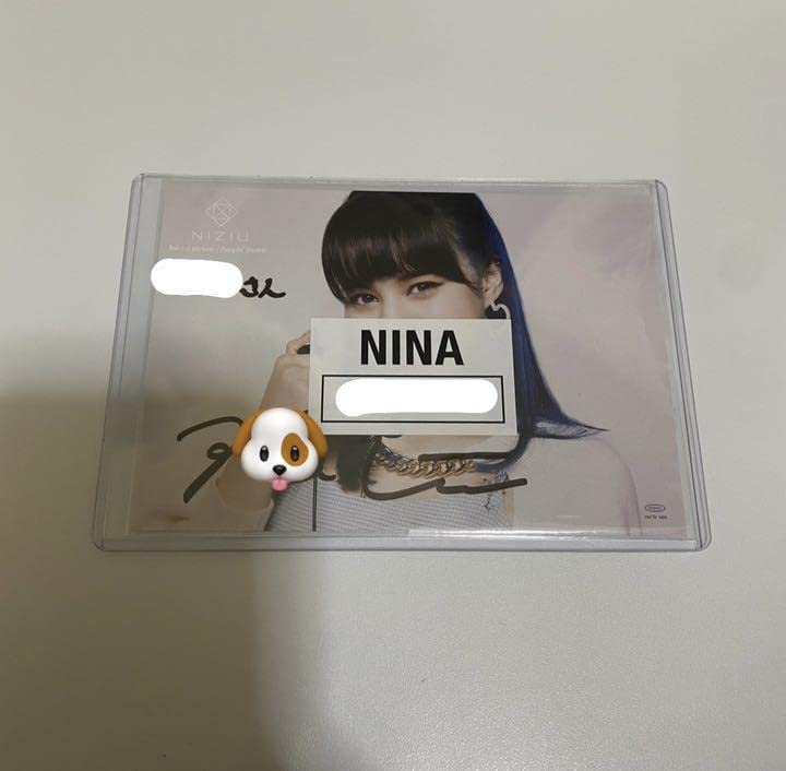 NiziU ニナ　直筆サイン入りチェキ NiziU Official Website 直筆サイン入り チェキ NiziU NINA ニナ