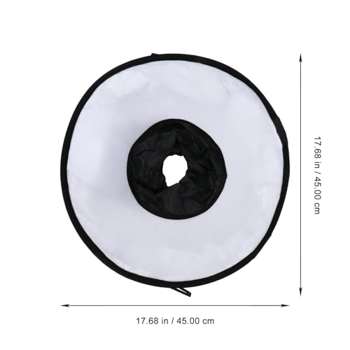Diffuseur photo pliable 45 cm noir accessoire flash portable avec rangement - 2