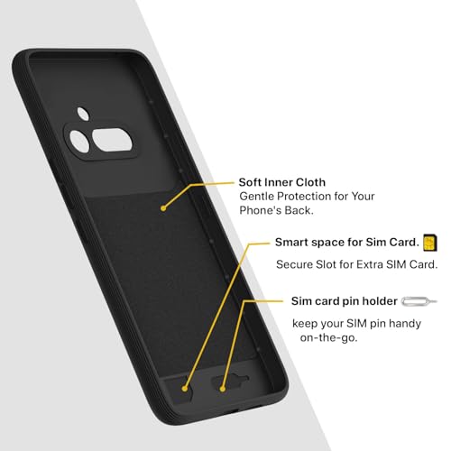 Image of Back Cover Nothing Phone (4a) 5G | MagFit Ring Design (Non-Magnetic) | Shockproof Case | Anti-Slip Grip | Raised Camera Edges | Slim Protective Case for Nothing Phone (4a) 5G (Steel Blue)