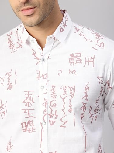 Image of Majestic Man Men's Stylish Unique Print Casual Shirt - Pure Cotton| Full Sleeve | Trendy & Comfortable