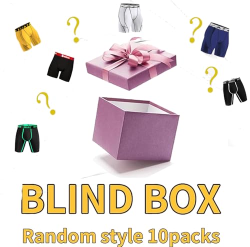 10pcs Random Boxer Briefs Comfy Men's Comfortable Slim Shaping Underwear No Fly Style4