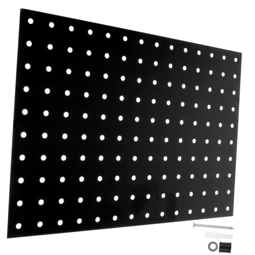 Garneck Metal Pegboard Panel Wall Organizer for Garage and Workshop Storage Metal Pegboard Display Panel for Tool Organization and Accessories Storage