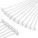 Caydo 50 Pieces Plastic White Balloon Sticks Holders and Cups for Party