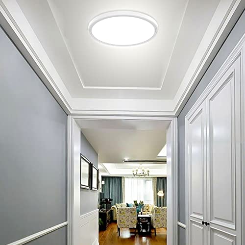 5Pack 9Inch Flush Mount Ceiling Light White,18 Watt 5000K Led Ceiling Light Fixture, Ultra Slim Close To Ceiling Light Fixture, Round Flat Low Profile Ceiling Lamp For Kitchen Bedroom Basement Hallway #TOP2