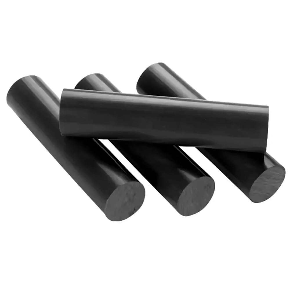 YINUK 1 Pc Solid POM Rod Polyformaldehyde Resin - 5mm to 200mm Diameter, 500mm Length, Engineering Plastic Bar for Industrial Use(Black,130x500mm)