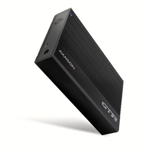 Carcasa externa AXAGON EE35-GTR USB-C 3.2 Gen 1 SATA 6G 3.5" negro miniatura 1
