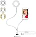 Produktbild Selfie Ring Licht ( Weiß) dimmbar 3 Leuchtmodi und 10 Helligkeiten Stufen,Für YouTube, Facebook, Twitter, Online-Chat, Make-up,Samsung, iPhone 7/8 / iPhone X, Tablet, Laptop, Leselicht Bettlampe