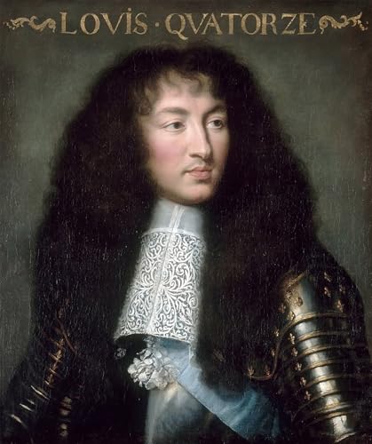 Affiche Toile Louis XIV par Charles Le Brun portrait de roi 60x90cm